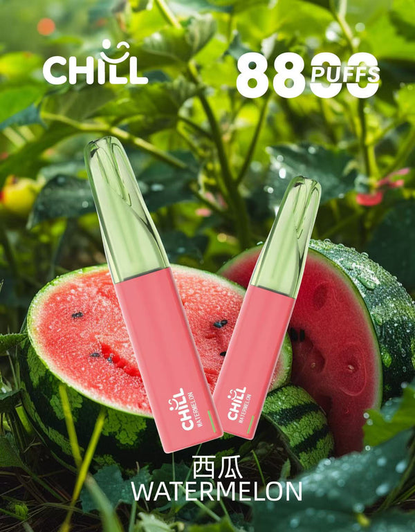 【續航怪獸-全新上市】CHILL 拋棄式 8888口電子煙
