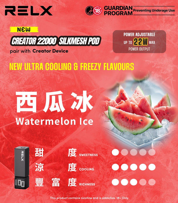 RELX悅刻積木Greator 22000口【提示您：第一次請記得購買主機，否則無法使用】