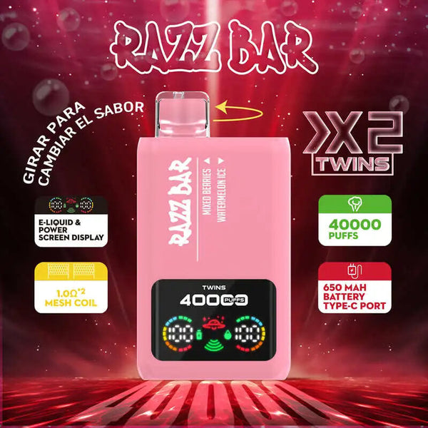 Razz Bar 40000 Double Flavors